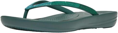 شبشب FitFlop النسائي Iqushion Ombre Sparkle Flip-Flops أزرق مخضر عميق/أزرق نعناعي 10 in Saudi Arabia