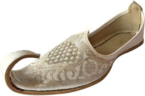 Indian Men Shoes Handmade Aladdin Khussa Leather Juti Flipflops Slipper in Saudi Arabia