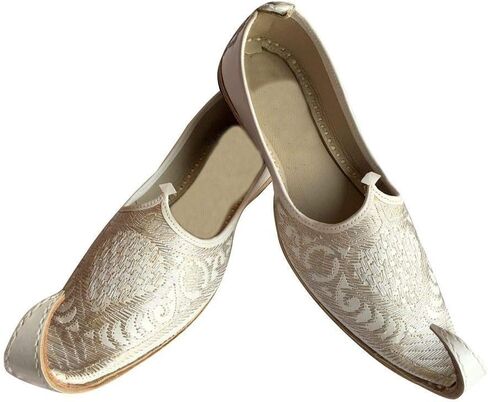 Indian Men Shoes Handmade Aladdin Khussa Leather Juti Flipflops Slipper in Saudi Arabia