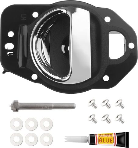 BOXI Inner Door Handle Front/Rear Driver Left Side Fits for 2006 2007 2008 2009 2010 2011 for Chevy HHR Includes Hardware 25812196 80369 in Saudi Arabia