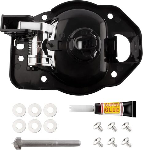 BOXI Inner Door Handle Front/Rear Driver Left Side Fits for 2006 2007 2008 2009 2010 2011 for Chevy HHR Includes Hardware 25812196 80369 in Saudi Arabia