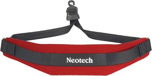 Neotech Saxophone Strap - Regular - Open Hook Neck Strap for Saxophone, Clarinets, English Horns & More - Comfortable Neoprene Instrument Neck Strap - Black in Kuwait