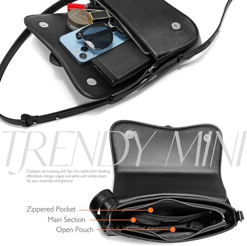 Trendy Purse for Women Small Vegan Leather Shoulder Bag Mini Ladies Clutch Handbag in Saudi Arabia
