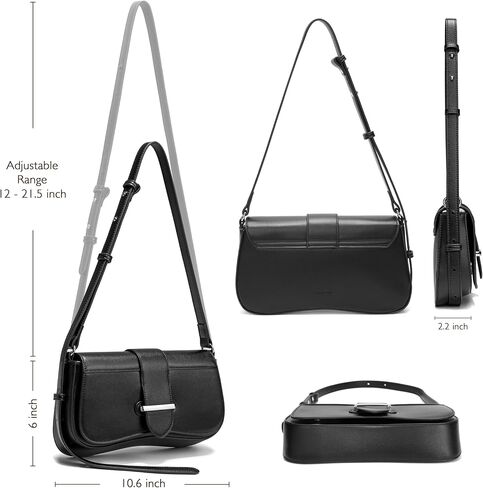 Trendy Purse for Women Small Vegan Leather Shoulder Bag Mini Ladies Clutch Handbag in Saudi Arabia