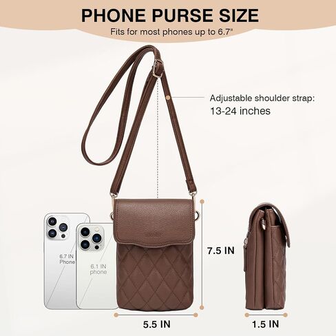 Marvolia Small Crossbody Bags for Women - Vegan Leather Crossbody Phone Purse Mini Cell Phone Bag for Traveling in Saudi Arabia
