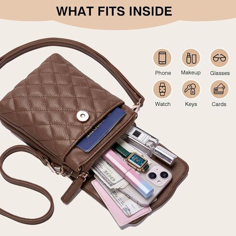 Marvolia Small Crossbody Bags for Women - Vegan Leather Crossbody Phone Purse Mini Cell Phone Bag for Traveling in Saudi Arabia