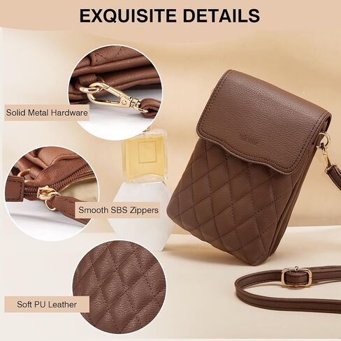 Marvolia Small Crossbody Bags for Women - Vegan Leather Crossbody Phone Purse Mini Cell Phone Bag for Traveling in Saudi Arabia
