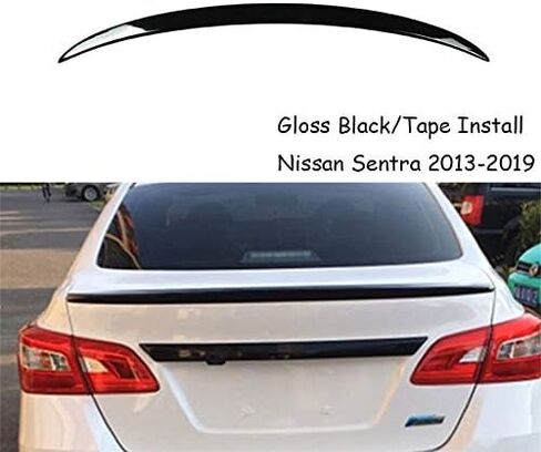 جناح سبويلر للشفاه الخلفية باللون الأسود اللامع مناسب للملحقات نيسان سنترا 2013-2019 in Kuwait