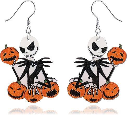 Ghost Earrings for Women, Wooden Boo Basket Stuffers with Cowboy Ghost Hat Matching Cowgirl Halloween Costume, Halloween Pink Spooky Jewelry for Her as Western Hallowen Christmas Gifts in Kuwait