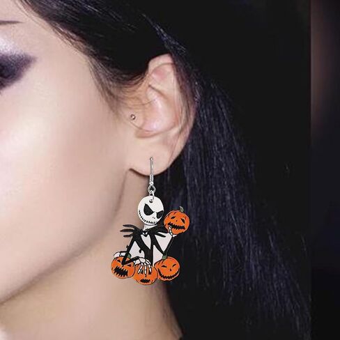 Ghost Earrings for Women, Wooden Boo Basket Stuffers with Cowboy Ghost Hat Matching Cowgirl Halloween Costume, Halloween Pink Spooky Jewelry for Her as Western Hallowen Christmas Gifts in Kuwait