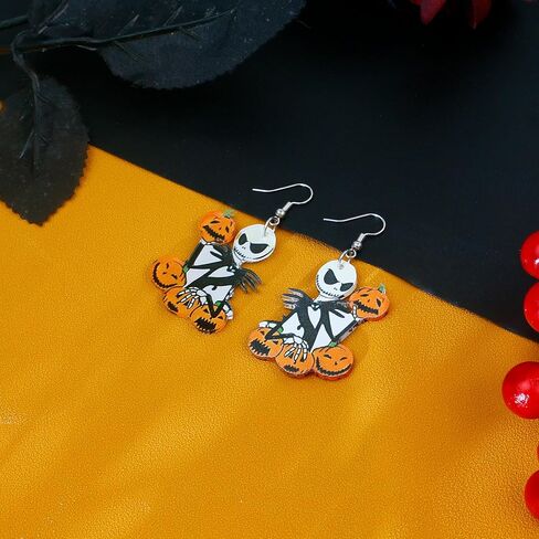Ghost Earrings for Women, Wooden Boo Basket Stuffers with Cowboy Ghost Hat Matching Cowgirl Halloween Costume, Halloween Pink Spooky Jewelry for Her as Western Hallowen Christmas Gifts in Kuwait