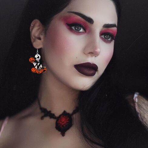 Ghost Earrings for Women, Wooden Boo Basket Stuffers with Cowboy Ghost Hat Matching Cowgirl Halloween Costume, Halloween Pink Spooky Jewelry for Her as Western Hallowen Christmas Gifts in Kuwait