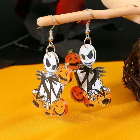 Ghost Earrings for Women, Wooden Boo Basket Stuffers with Cowboy Ghost Hat Matching Cowgirl Halloween Costume, Halloween Pink Spooky Jewelry for Her as Western Hallowen Christmas Gifts in Kuwait