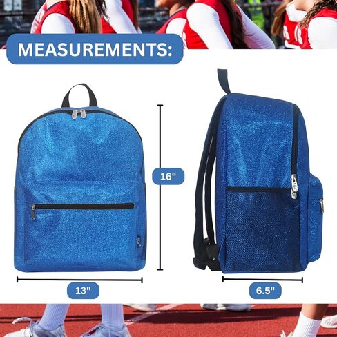 NGIL Glitter Canvas Backpack for Dance, Large Glitter Backpack, Team Sports Glitter Backpack, Large Glitter Backpack for Cheer, Team Glitter Backpack for Competitions (Glitter-Black) in Kuwait