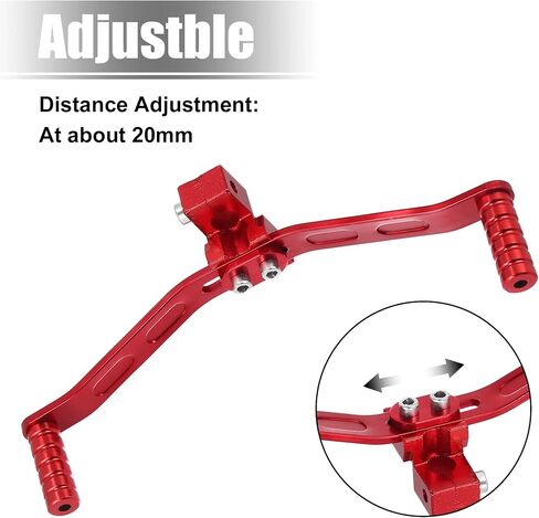 Motoforti 11mm Universal Adjustable Motorcycle Dual Way Gear Shift Lever Footrest Pedal Shifter Adapt Refit Accessories 50cc-160cc CNC Aluminum Alloy Blue in Saudi Arabia