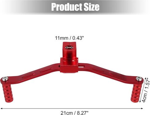 Motoforti 11mm Universal Adjustable Motorcycle Dual Way Gear Shift Lever Footrest Pedal Shifter Adapt Refit Accessories 50cc-160cc CNC Aluminum Alloy Blue in Saudi Arabia