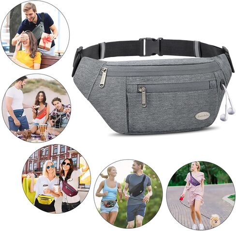 حقيبة فاني مقاومة للماء من إنتشين، حقيبة حزام بأربعة سحاب in Kuwait