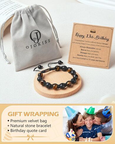 13th 16th 18th Birthday Gifts for Teen, Double Protection Bracelets with Quote Card in Saudi Arabia