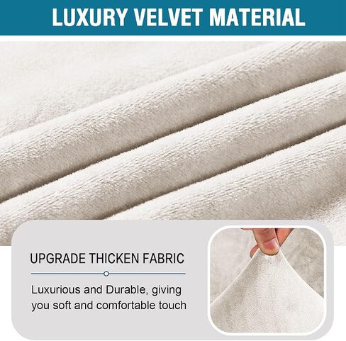 Velvet Swivel Barrel Chair Slipcovers, Modern Swivel Accent Chair Cover Soft Solid Barrel Armchairs Sofa Cover Club Chair Couch Cover for Living Room (Ivory) in Saudi Arabia