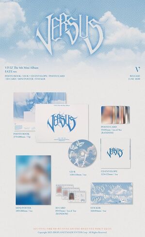 VIVIZ Versus 4th Mini Album Contents+Photocard+Sticker+Tracking Sealed (PLVE EUNHA Version) in Kuwait