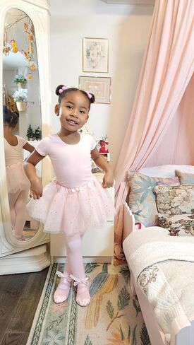 Stelle Girls' Ultra Soft Pro Dance Tight/Balet Footed Tight (طفل صغير/طفل صغير/طفل كبير) in Kuwait