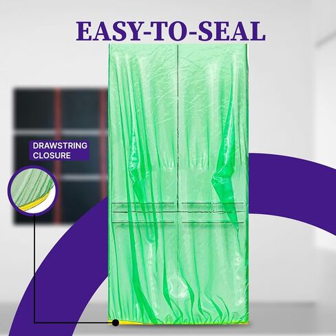 Skywin Furniture Covers for Moving -10Pack,101x75x50 Large Sofa Couch Storage Bag & Plastic Couch Cover Dust Protector for Furniture Covering Wrap -Clear Furniture Wrapping for Moving and Protection in Kuwait