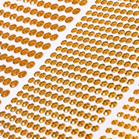 3555pcs Self Adhesive Face Gems for Makeup, Festival Jewels, Hair Gems, Rhinestone Stickers for Face, Eye, Makeup, Nail, Body, Crafts 5sheets (color-3/4/5/6/8mm) in Kuwait