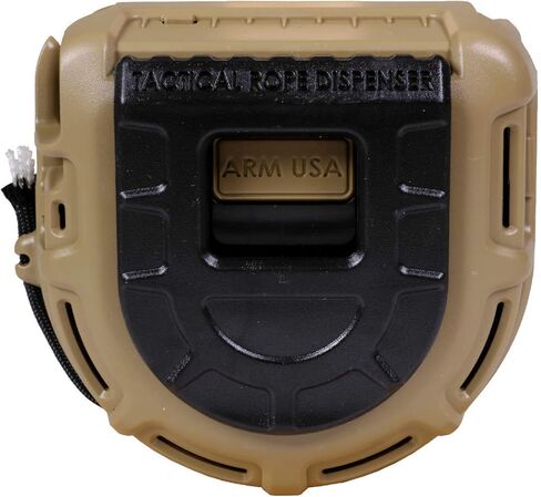 Atwood Rope MFG Tactical 550 Paracord Parachute Cord Rope Dispenser 50ft Spool TRD | Cutting Blade, Belt Clip, Cord Grip, View Port, Integrated Ruler in Kuwait