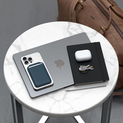 Satechi Magnetic Magsafe Wallet, Double Flap Stand Card Holder, 4 Slots with Front NFC Pass-Through, Adjustable Phone Attachment for iPhone 17/16/15/14/13/12, Travel Accessory in Kuwait