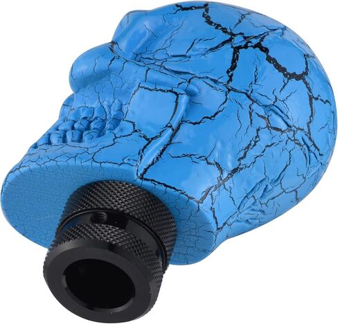 Weighted Shift Knob, Skull Gear Stick Head, Car Gear Knobs Replacement Fit for Most Manual Automatic Transmission Vehicle Truck, Blue in Saudi Arabia