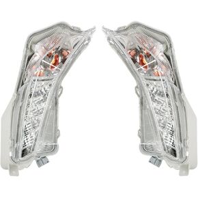 labwork Fog Lights Assembly Replacement for 2015 2016 2017 Toyota Camry XSE XLE Clear Lens Daytime Running Fog Lamps Turn Signal Light Left+Right Side (Passenger & Driver Side)