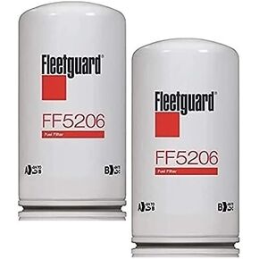 Genuine Fleetguard - Cummins Filtration FF5206 Fleetguard Fuel, Spin-On (Pack of 2), Replaces Baldwin BF581, Donaldson P556916, Luber Finer LFP816F, Wix 33120