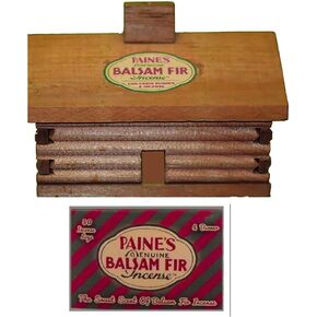 Large Cabin Burner and 50 Balsam Fir Incense Logs Set