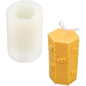 Tone Fun Flower Grapes Cylinder Shape Candle Silicone Molds for Making Candle, Resin, Aromatherapy Candles, Handmade Wax Soap, Home Decor, Craft