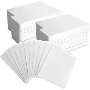 150 قطعة من فواصل بطاقات التداول مع عروات منظم بطاقات التداول، بطاقات مقسمة بلاستيكية، فاصل بطاقات اللعب للألعاب الرياضية، بطاقات ألعاب المكتب، 3.7 × 2.7 بوصة in Kuwait