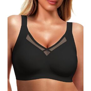 Support Seamless Bras for Women(34B-42DD) Smooth Wireless Bras No Underwire Comfort Bralettes with Bra Extender