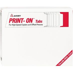 Avery Copier Tab Dividers, 5 Tab, White, 30 Sets (20416)