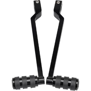 SHMT Black Extended Shifter Shift Lever w/Shifter Pegs for Harley Touring Electra Road Street Glide Road King Softail
