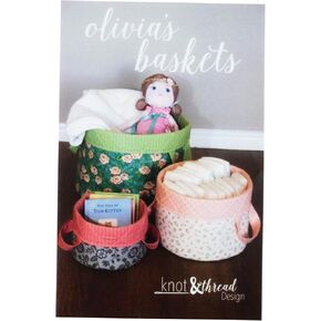 Knot and Thread Designs Olivias Baskets Pattern, None