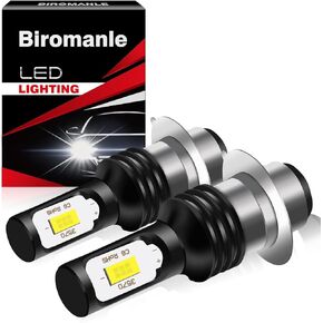 H6M/P15D ATVS fog light Bulb Compatible with Honda Fourtrax Recon TRX 200 250 300 400 light Bulbs, H6M High Low Beam fog light bulbs, Bright 60W 9000LM 6000K Xenon White, Pack of 2