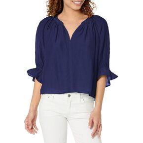 Velvet by Graham & Spencer Women's Marina Silk Cotton Voile Top