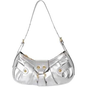 Shoulder Bag for Women Leather Handbag Y2K Style Trendy Purse Clutch Hobo Purse