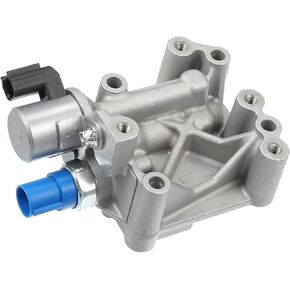 Engine Variable Valve Timing VVT Solenoid with Sensor Gasket for Honda Accord Civic CRV Crosstour for Acura ILX TSX VTEC Solenoid Sensor Spool Valve 15811-R40-A01 Durable Material