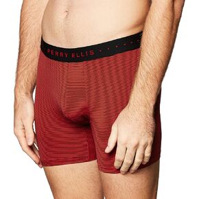 Perry Ellis Men's Stripe Designed Boxer Shorts Relaxed Fit
