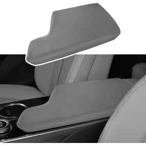 DEYTOP Center Console Cover for Cadillac Lyriq 2023 2024 Accessories Car Armrest Cover for 2024 Lyriq Accessories Anti-Scratch Leather Armrest Protector (Black)
