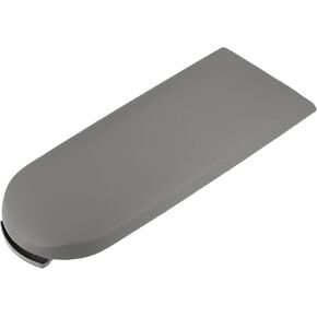 X AUTOHAUX Car Center Console Lid Armrest Cover Seat Box Cover Cap Panel with Latch Lip Replacement for Volkswagen Jetta Golf Passat Grey PU Leather Plastic