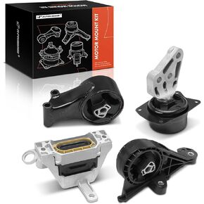 A-Premium 4PCS Engine Motor Mount and Transmission Mount Set Compatible with Chevrolet Malibu 2013-2015 & Buick Regal 2014-2017, L4 2.0L, Automatic Transmission, Replace # 13327296 13346302