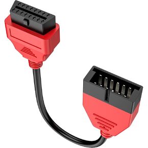 Autel Original OBD2 to OBD1 GM Adapter Cable, OBD1 12 Pins Male to OBD2 16 Pins Female Extension Cable OBD II Connector Replacement for GM, 12 Pin Socket to OBD2 16 Pin Diagnostic Tool