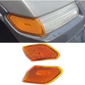LED Side Marker Lights Fit for Jeep Wrangler JL & Gladiator JT 2018 2019 2020 2021 2022 2023 2024 Amber Lens Fender Flare turn signal Light Lamp Accessories Plug & Play