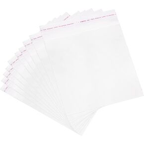 uxcell 100Pcs Clear Cello Bags, 6-1/2" x 6-1/2" Plastic Self Sealing OPP Cello Treat Bags Cello Poly Bags for Packing Cookies Candy Jewelry Gifts, Clear
